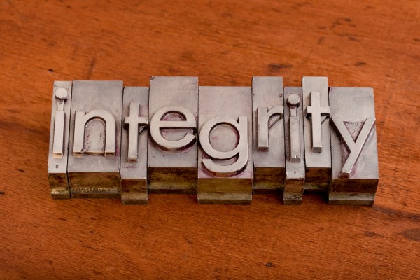integrity or ethics concept