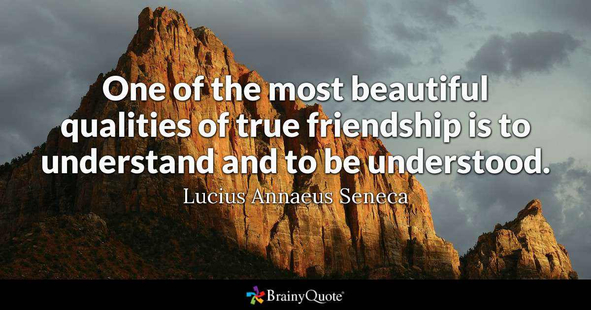 freindship - to be understood